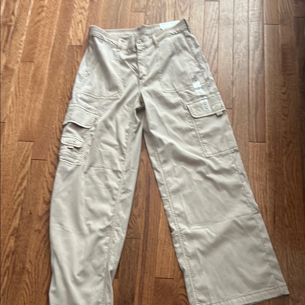American Eagle Outfitters Beige Cargo Pants